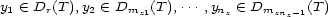 y (- D (T),y (- D (T ),...,y (- D (T) 1 r 2 mz1 nz mznz-1 