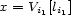 x = Vi1[li1] 