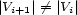 |Vi+1|/= |Vi| 