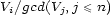 Vi/gcd(Vj,j \< n) 