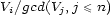 Vi/gcd(Vj,j \< n) 