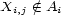 Xi,j / (- Ai 