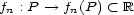 fn : P --> fn(P) < R 