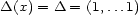 D(x) = D = (1,...1) 