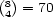 (8)= 70 4 