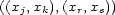 ((x ,x ),(x ,x )) j k r s 