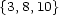 {3,8,10} 