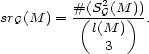  2 srG(M ) = #((SG(M))). l(M ) 3 