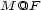 M @F 
