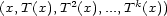 (x,T(x),T2(x),...,Tk(x)) 
