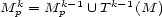M kp = Mpk-1 U Tk-1(M ) 