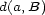 d(a,B) 