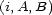 (i,A, B) 