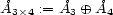 �A := �A o+ �A 3�4 3 4 