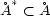 �A* < �A 