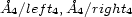 � � A4/left4,A4/right4 