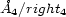 �A /right 4 4 