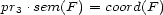 pr3 .sem(F ) = coord(F ) 