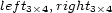 left3�4,right3�4 