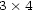3 � 4 