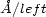 �A/left 