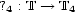 ?4 : T --> T4 