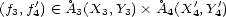(f3,f4') (- � A3(X3, Y3)� �A4(X'4,Y4') 
