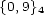 {0,9}4 