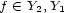f (- Y2,Y1 