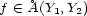 f (- �A(Y ,Y ) 1 2 