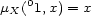  0 mX( 1,x) = x 