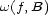 w(f,B) 