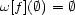 w[f ](�) = � 
