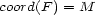 coord(F) = M 