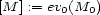 [M ] := ev0(M0) 
