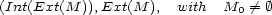 (Int(Ext(M )),Ext(M ), with M0 /= � 