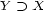 Y > X 