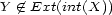 Y / (- Ext(int(X)) 