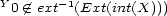 Y -1 0 / (- ext (Ext(int(X))) 