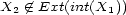 X / (- Ext(int(X )) 2 1 