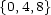 {0,4,8} 