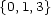 {0,1,3} 