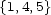 {1,4,5} 