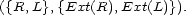 ({R,L},{Ext(R),Ext(L)}). 