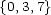 {0,3,7} 