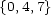 {0,4,7} 