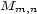 M m,n 