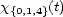 x{0,1,4}(t) 