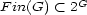  G F in(G) < 2 