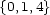 {0,1,4} 